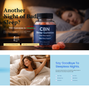 sleep thc gummies landing page