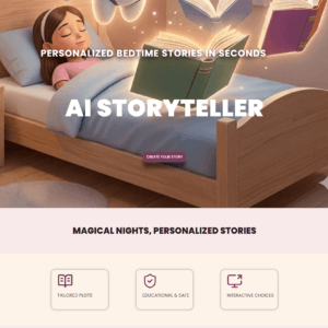 Home ai storyteller landing page